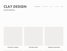 Tablet Screenshot of claydesign.ca
